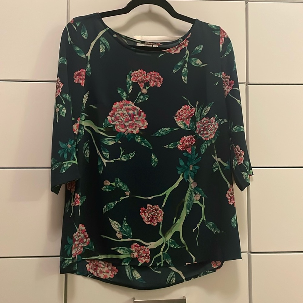 Anthropologie Floral Blouse
